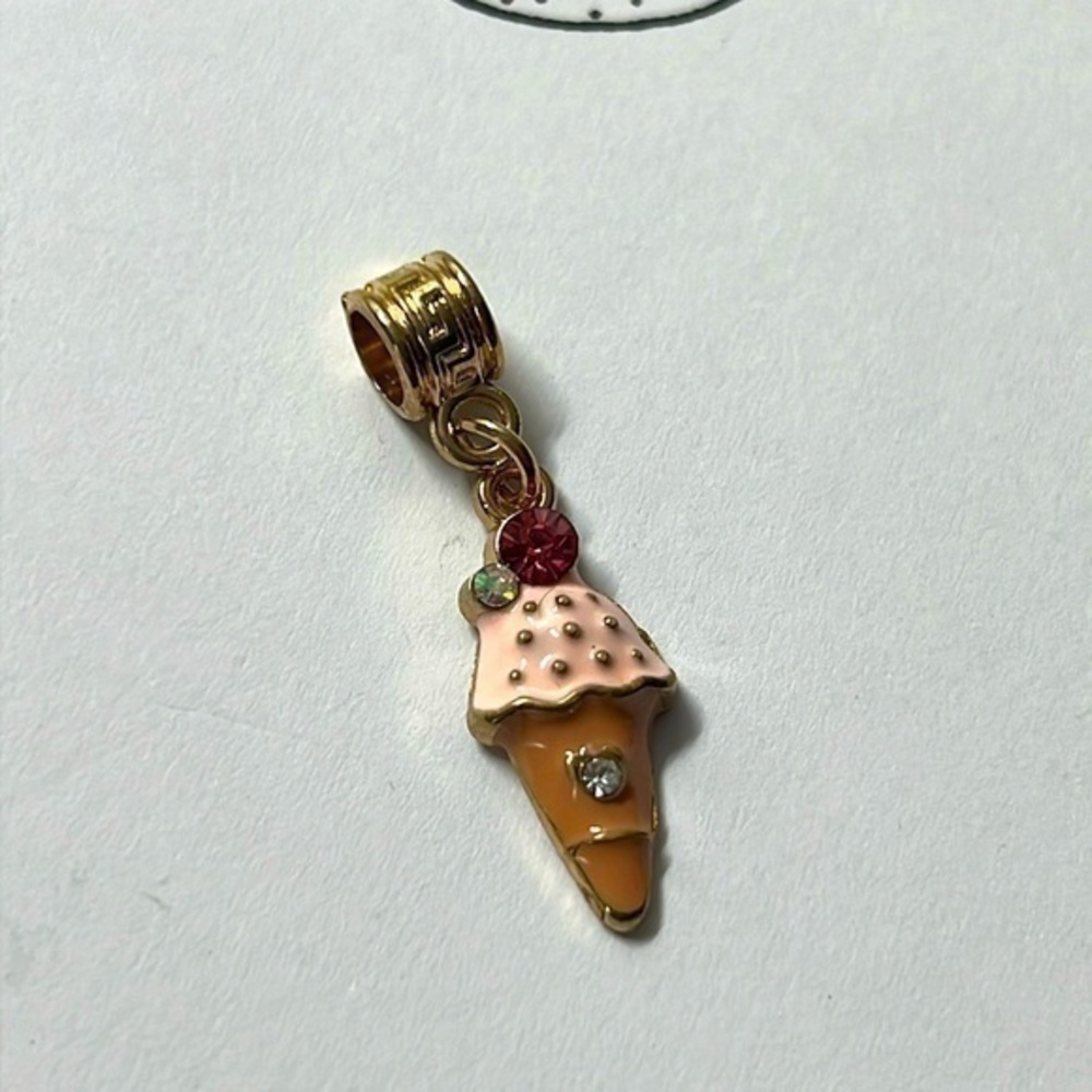 New Ice Cream Cone Gold charm JD1